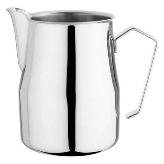 Metallurgica Motta Europa Professional Stainless Steel Milk Frothing Pitcher, 11.8 oz/ 350 ml